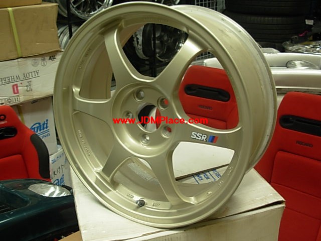 RI28008 - SSR Type C SSF forged 17x7.5 +48 5x100 wheels in gold colour, very lightweight 13.5 lbs each.